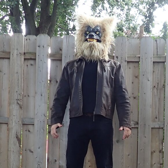 Brown leather 'Indiana Jones' Jacket- Medium - Picture 2 of 4